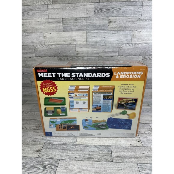 Lakeshore Meet The Standards Earth Science Kit Landforms And Erosion New - Picture 1 of 3